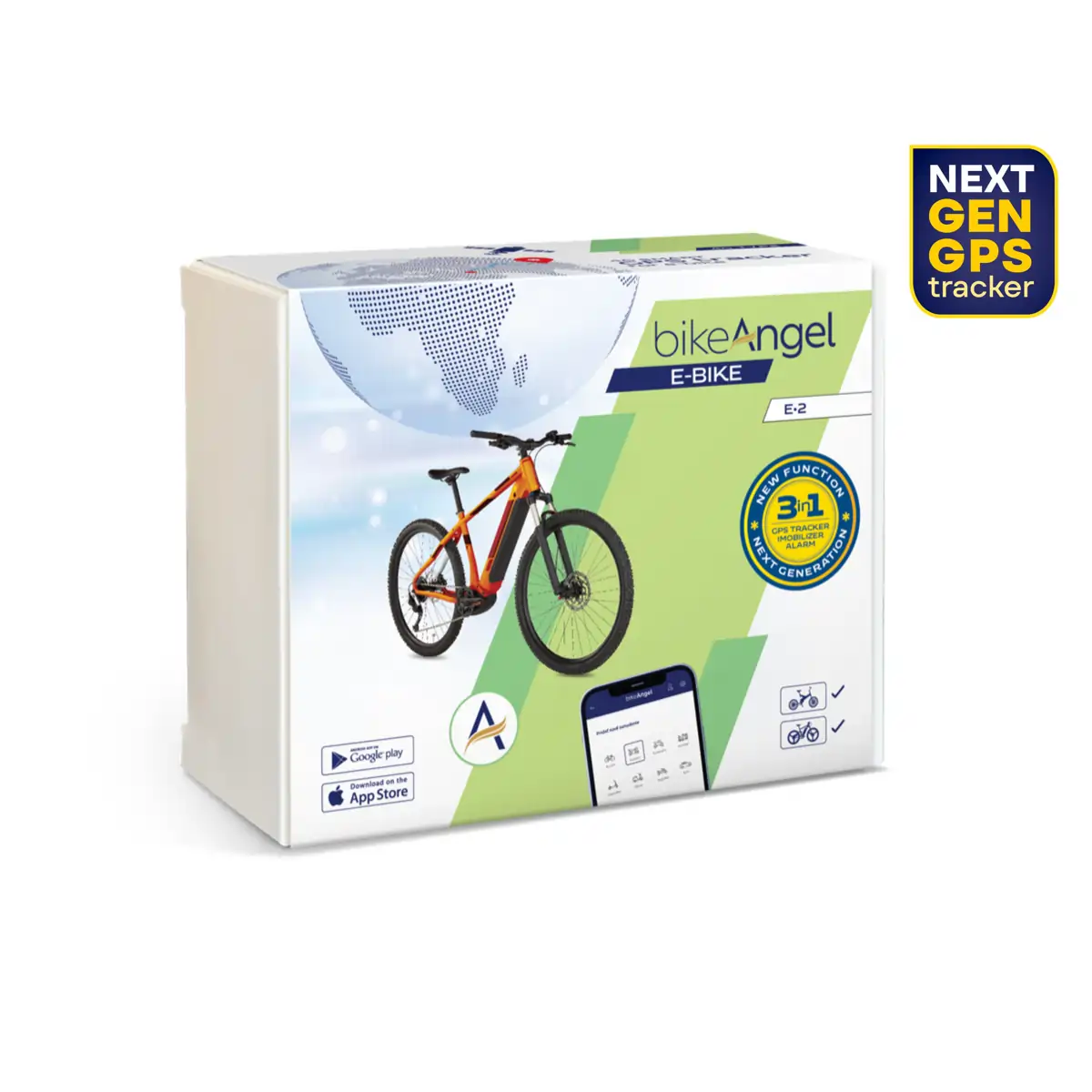 GPS lokátor bikeAngel pre e-bike - Next Generation - pokrytie Europe Plus