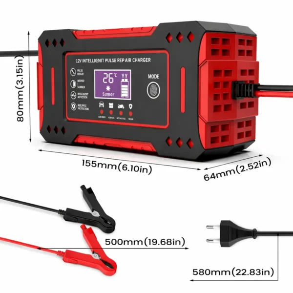 Inteligentná pulzná nabíjačka motobatérií - Galéria 1