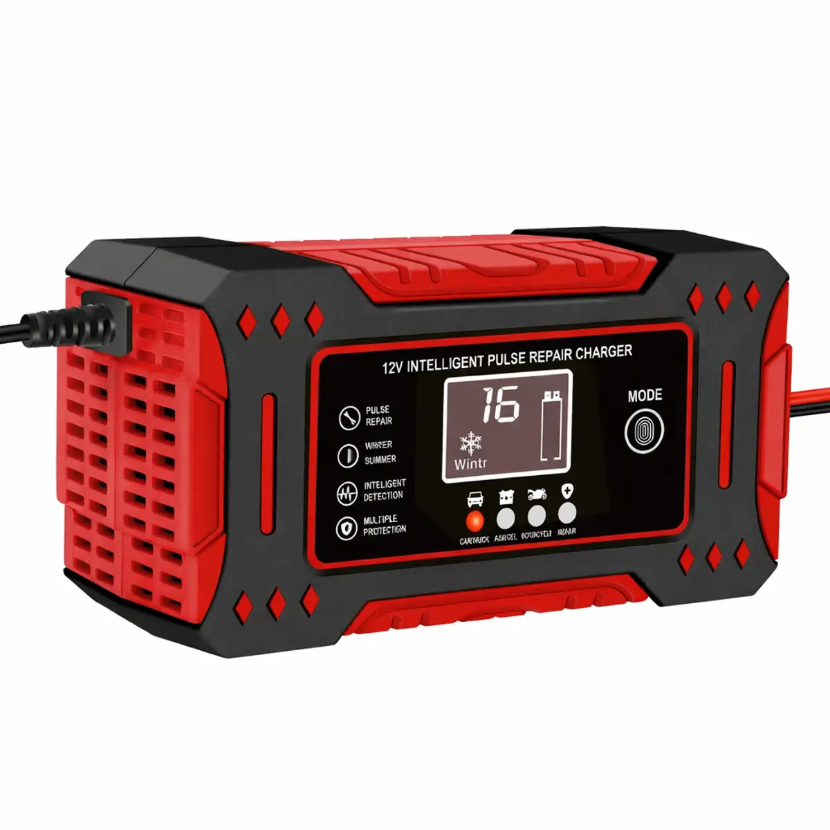 Inteligentná pulzná nabíjačka motobatérií Inteligentná pulzná nabíjačka motobatérií